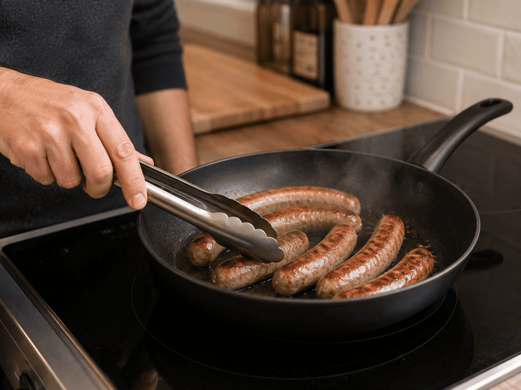chipolatas à la poêle